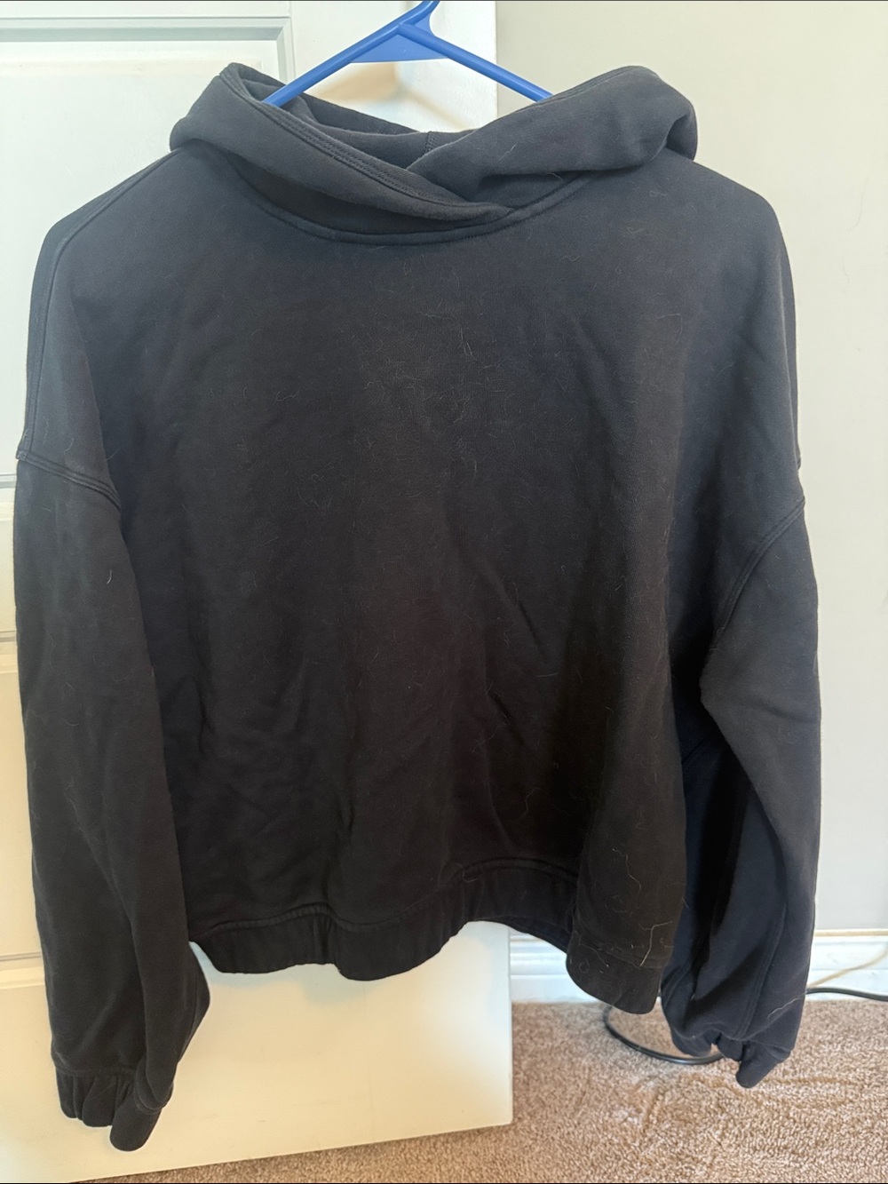 Orangetheory x Lululemon Black Hoodie with Splat logo